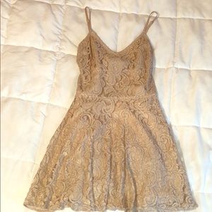 Nude BEBE mini dress